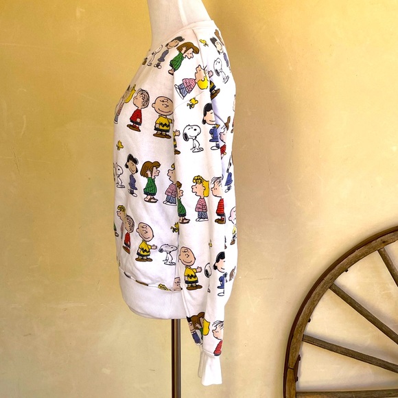 PEANUTS CHARLIE BROWN SNOOPY Super Cute Fun Vintage Sweat Shirt Woman’s Size S - Picture 4 of 9